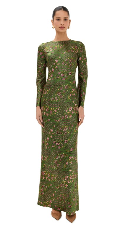 Veronica Beard Gemma Dress Lemongrass Multi