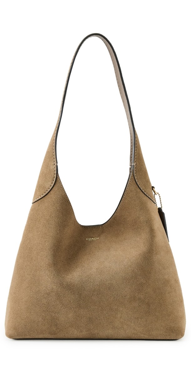 Coach Suede Brooklyn Shoulder Bag 28 B4/Cedar