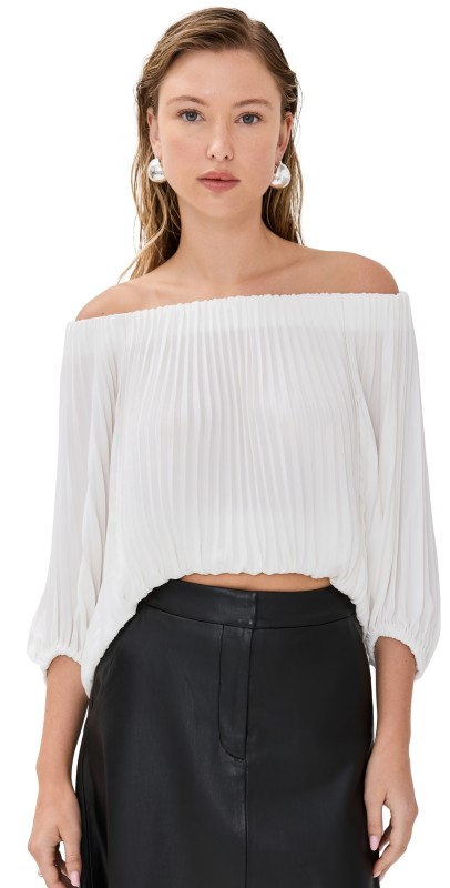 A. L.C. Sienna Top Whisper White