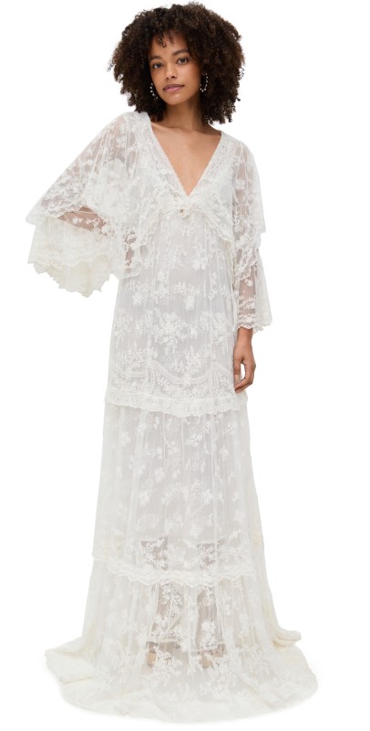 LoveShackFancy Roylan Dress White