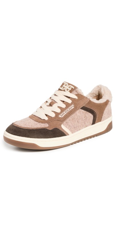 Sam Edelman Harper Cozy Sneakers Taupe Multi