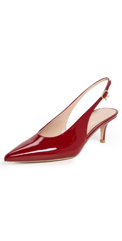 Gianvito Rossi Robbie Sling Pumps 55mm Rouge