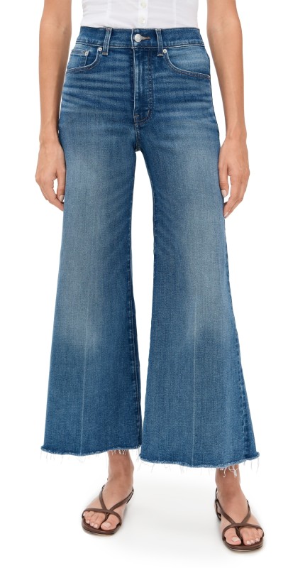 Madewell The Flared Wide-Leg Crop Jean in Harleysville Wash Harleysville Wash