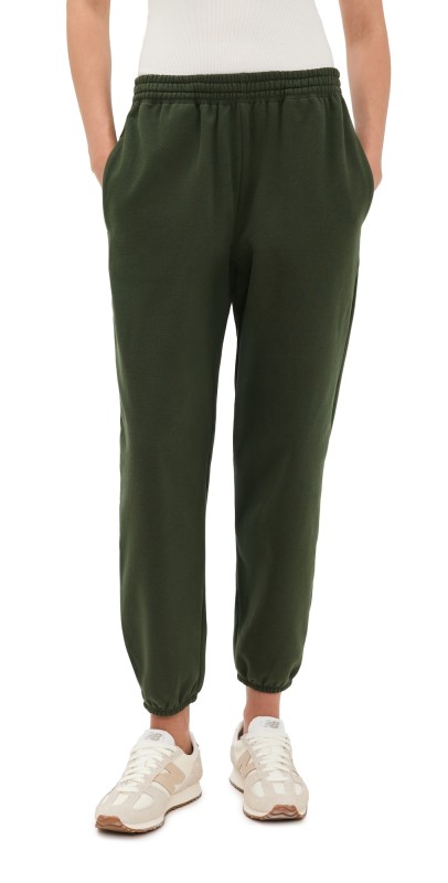 Beyond Yoga Luxe Fleece Sweatpants Dark Olive