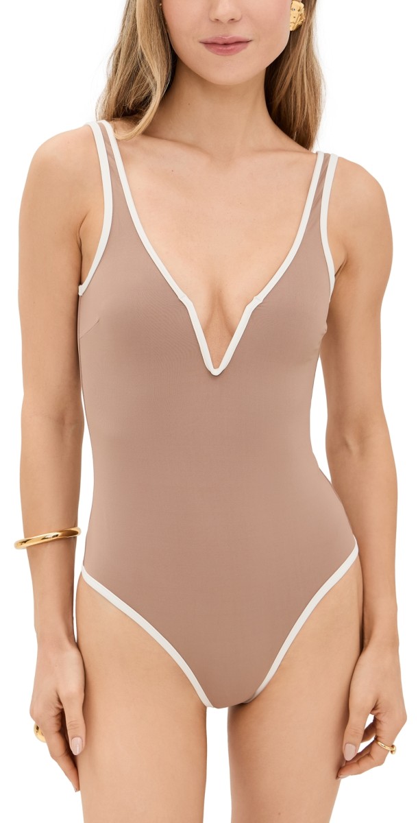 LSPACE Coco One Piece Classic Saddle/Cream