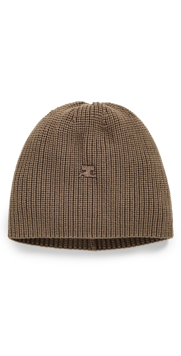 Courrèges AC Light Wool Beanie Mocha