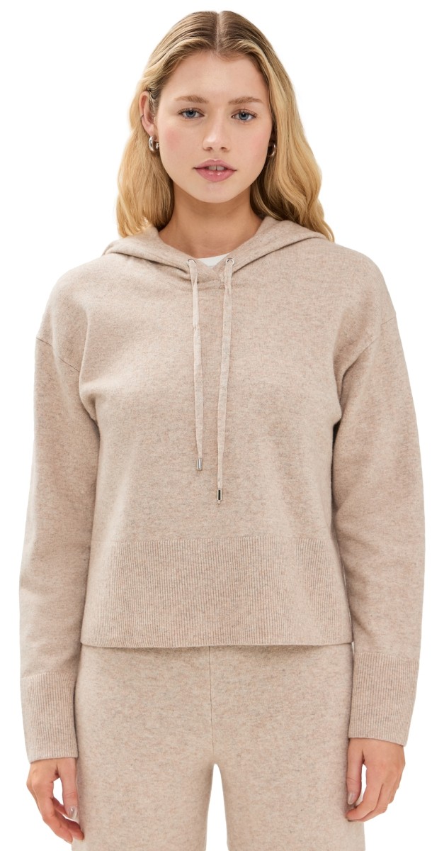 Veronica Beard Jean Billy Hoodie Oatmeal