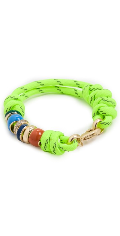 Roxanne Assoulin The Happy Cord Bracelet Neon Gr