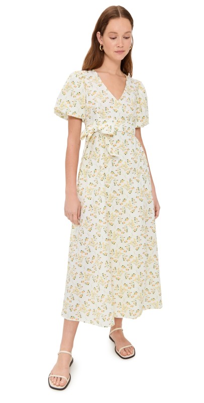 La Maregold Flora Wrap Dress Vine Floral