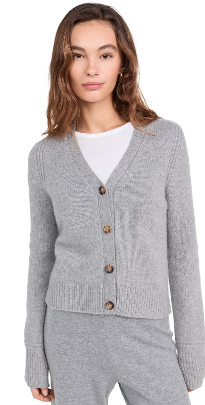 La Ligne Cashmere Cardigan Light Grey