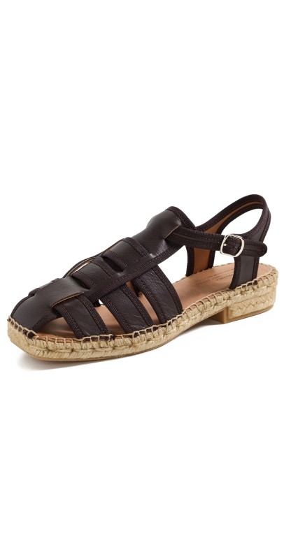 Naguisa Sativa Fisherman Espadrilles D. Brown