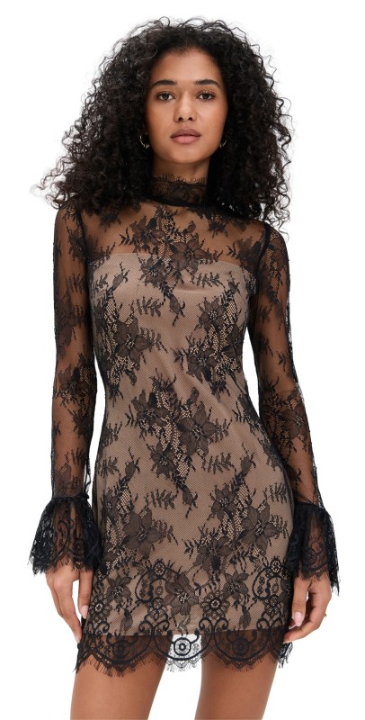 Reformation Teanna Dress Black