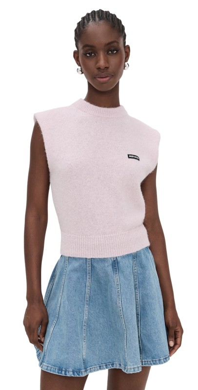 ROTATE Knit Cropped Vest Ballerina