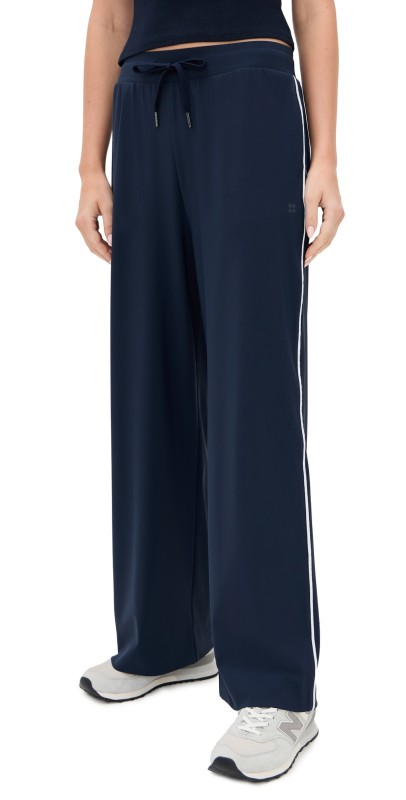 Sweaty Betty Explorer Wide Leg Trousers 30 Navy Blue