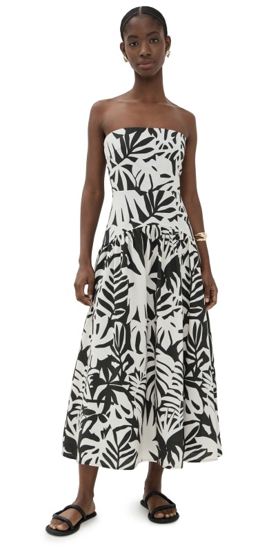 Seven Wonders Addie Midi Dress Black/Sand