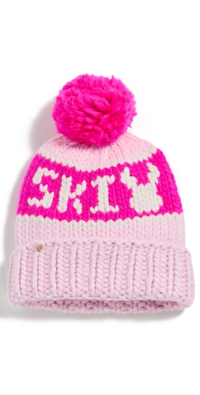 Lele Sadoughi The Ski Bunny Beanie Neon Blush