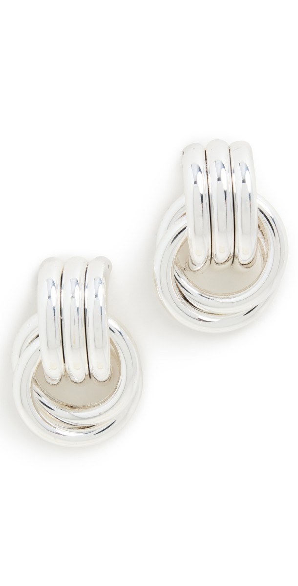 Heaven Mayhem Mini Knot Earrings Silver