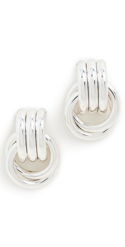 Heaven Mayhem Mini Knot Earrings Silver