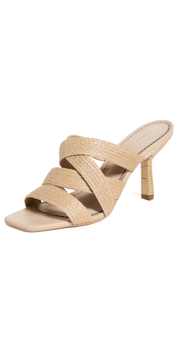 Cinq à Sept Dina Sandals Natural Raffia