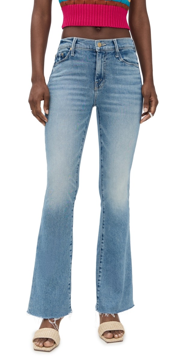 MOTHER The Weekender Fray Jeans Glow Up