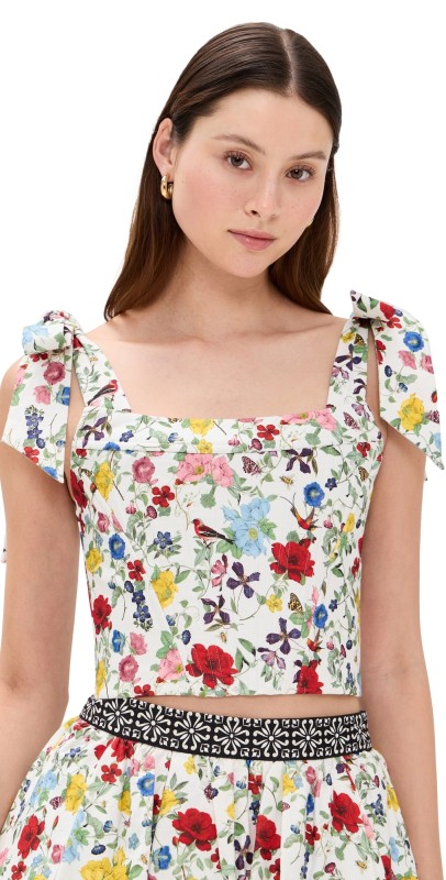alice + olivia Clara Bow Strap Bustier Dollhouse