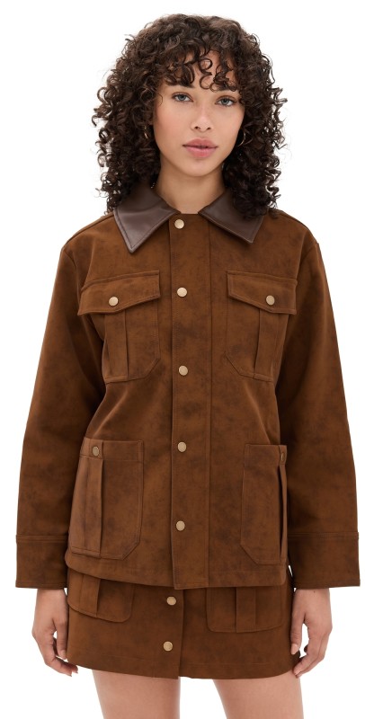 En Saison Eloise Chore Jacket Brown
