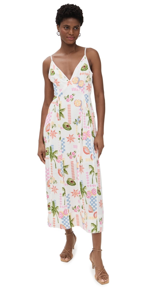 MINKPINK Gracie Panel Midi Dress Fruity-Floral