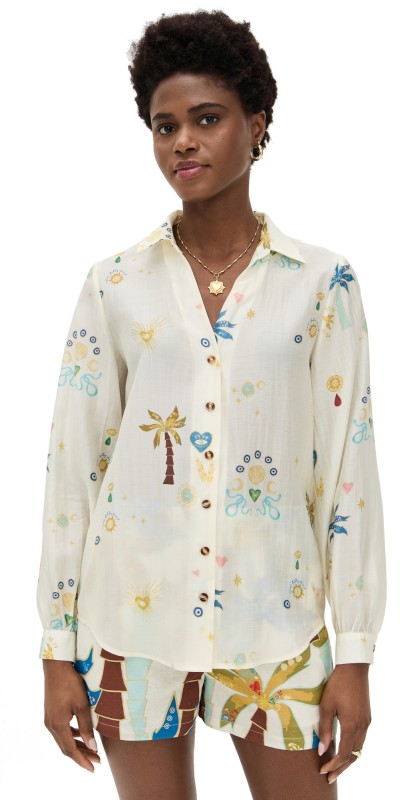 Never Fully Dressed Charm Miley Shirt Cream