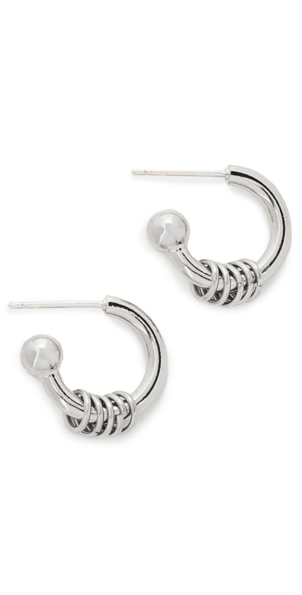Justine Clenquet Edwige Earrings Palladium