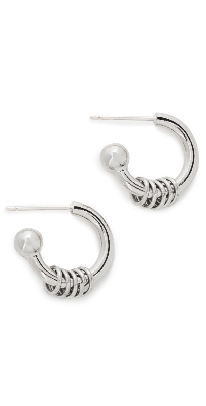Justine Clenquet Edwige Earrings Palladium