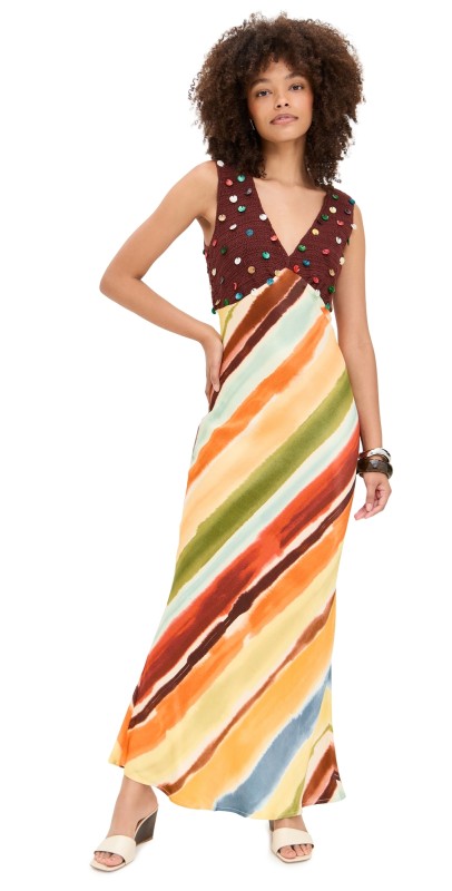 Never Fully Dressed Beaded Allegra Dress Orange