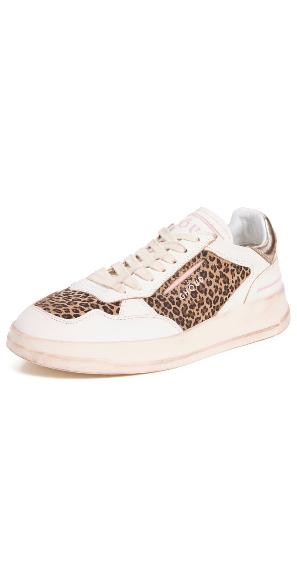 GHOUD Tweener Brushed Low Woman Sneakers Animalier Wht/Plat