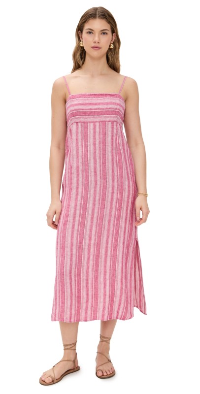 Faherty Sienna Dress Granita Stripe