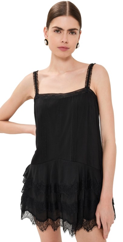 Reformation Cleodora Dress Black