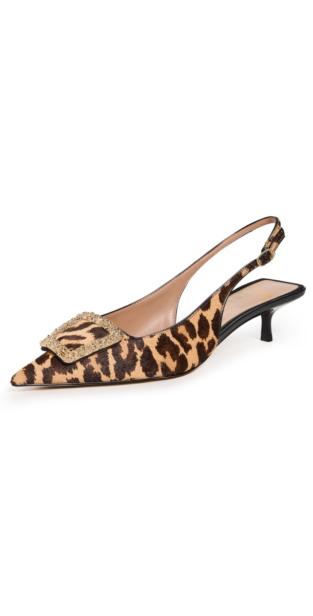 Sam Edelman Kammie Slingback Pumps Cyprus Tan Multi
