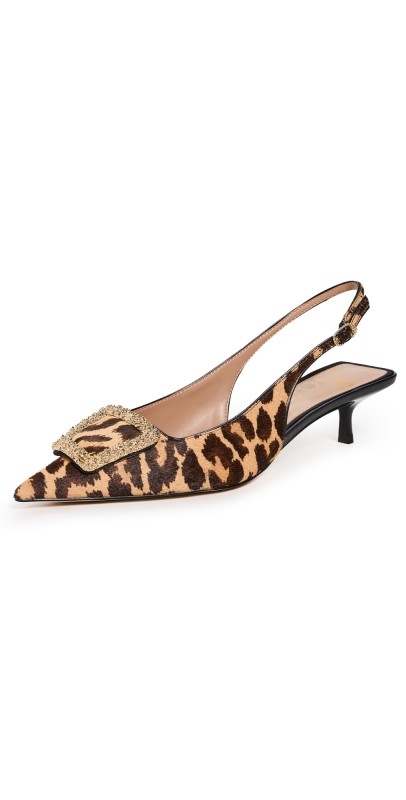 Sam Edelman Kammie Slingback Pumps Cyprus Tan Multi