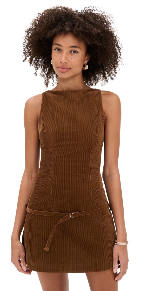 Lioness Cocquette Mini Dress Chocolate