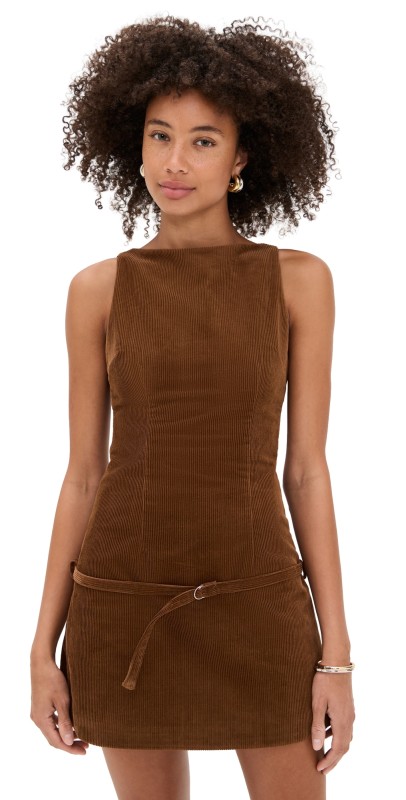 Lioness Cocquette Mini Dress Chocolate