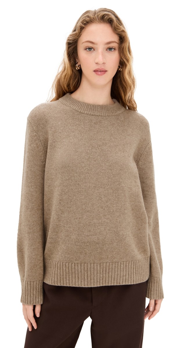Jenni Kayne Cashmere Oversized Crewneck Undyed Stone