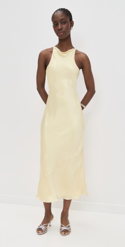 GUIZIO Lina Midi Dress Honey Butter