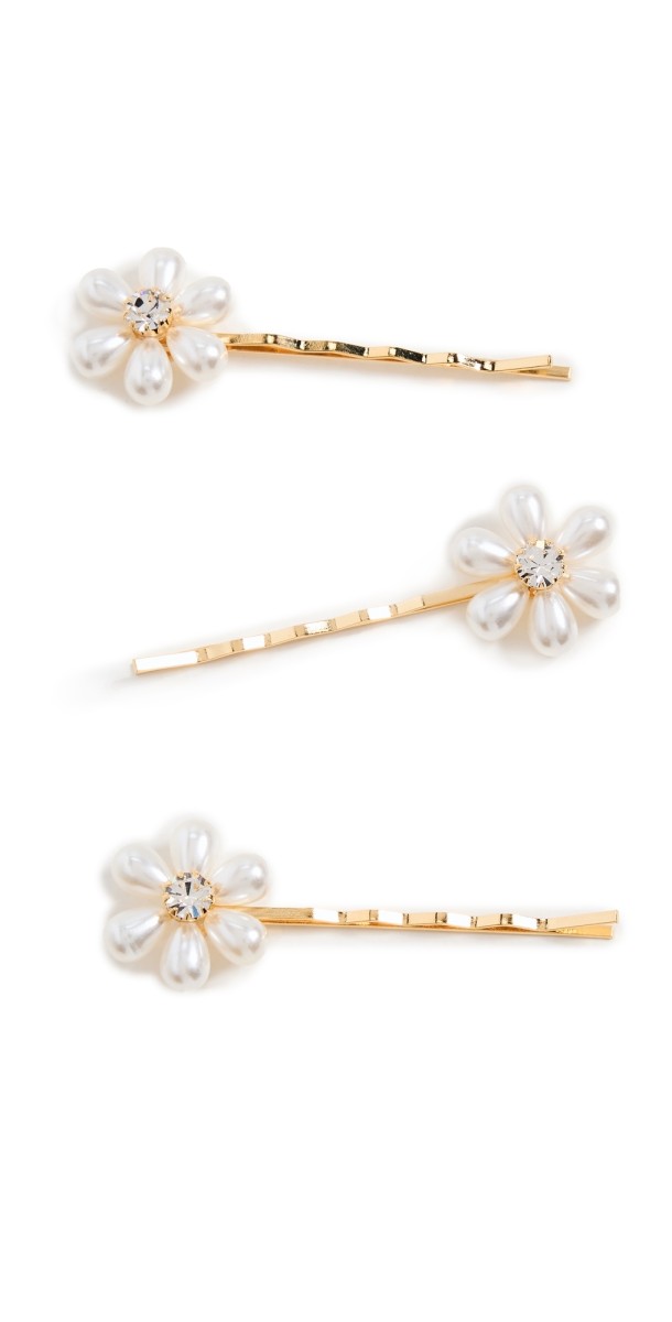 Jennifer Behr Laena Bobby Pins Gold