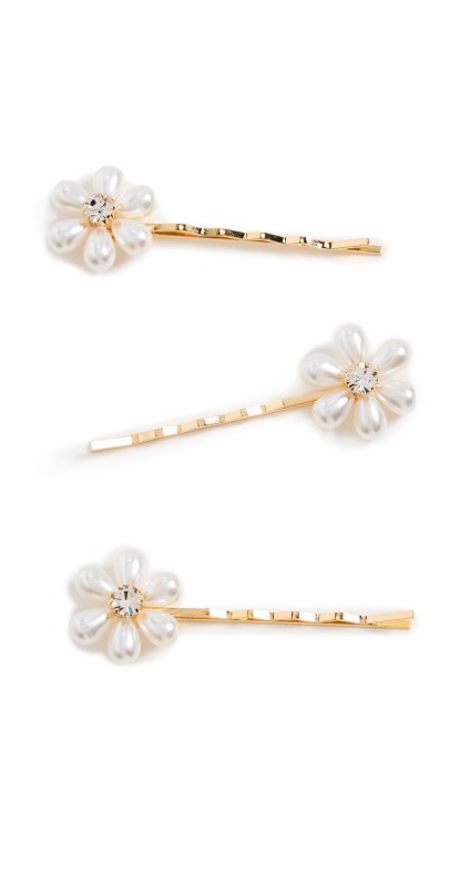 Jennifer Behr Laena Bobby Pins Gold