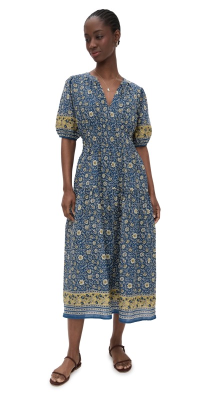 Velvet Natalia Dress Blue Floral