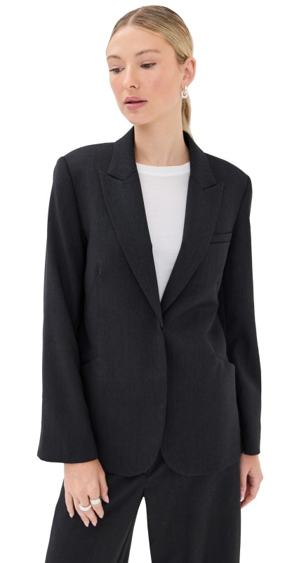 TWP Perfect Boyfriend Blazer Charcoal