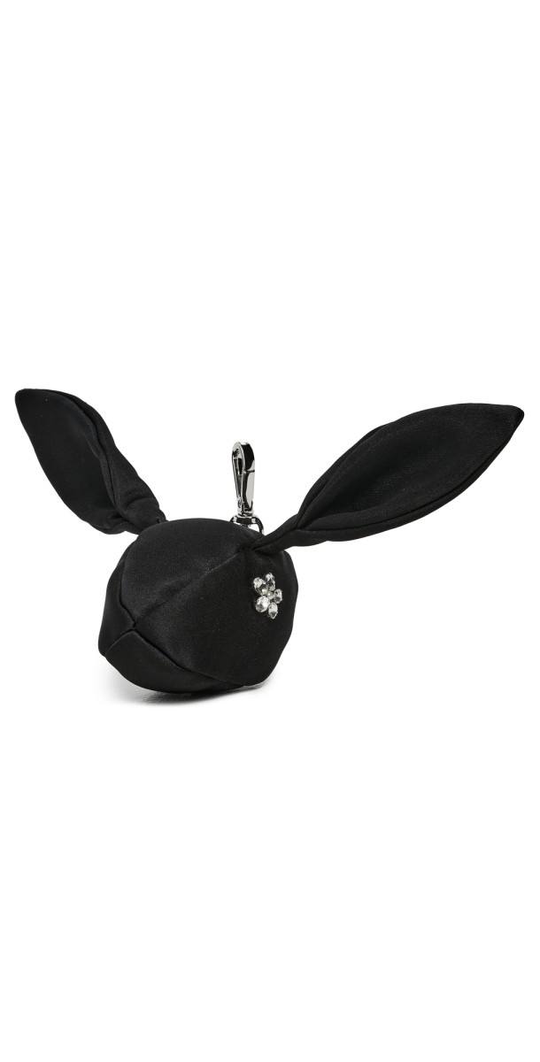 Simone Rocha Hare Coin Purse Bag Charm Black/Clear