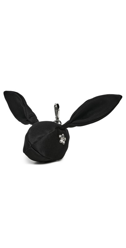 Simone Rocha Hare Coin Purse Bag Charm Black/Clear
