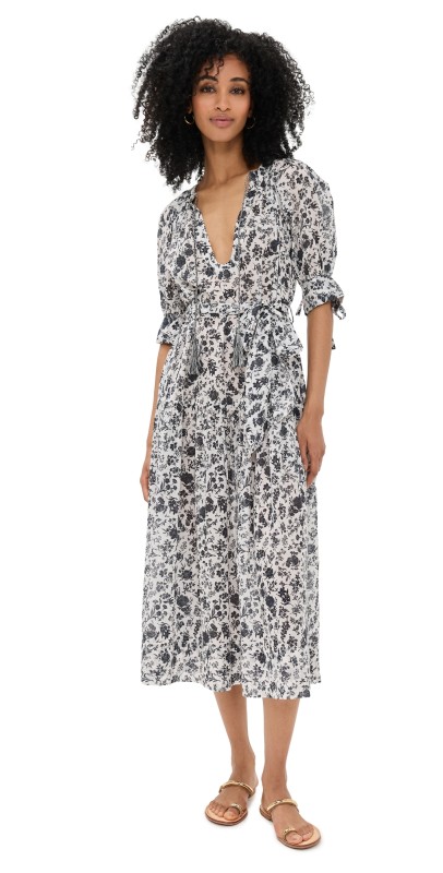 Ulla Johnson Selena Puff Sleeve Dress Coverup White Gardenia