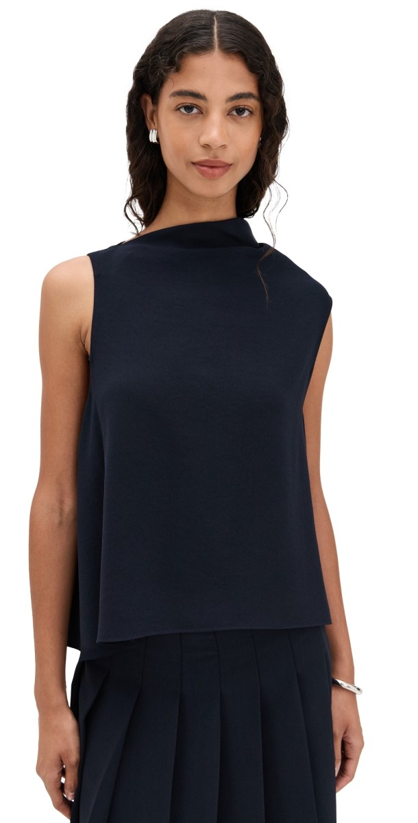 Vince A-Line Asymmetrical Draped Top Coastal