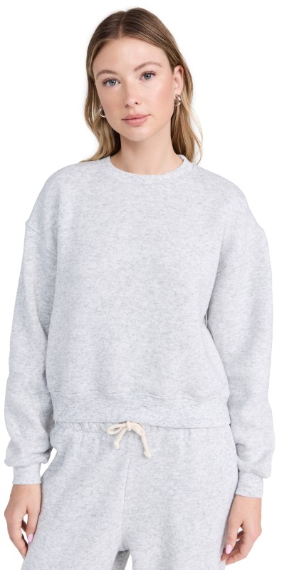 American Vintage Evona Sweatshirt Gris Clair Chine