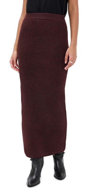 Line & Dot Hart Sweater Skirt Burgundy